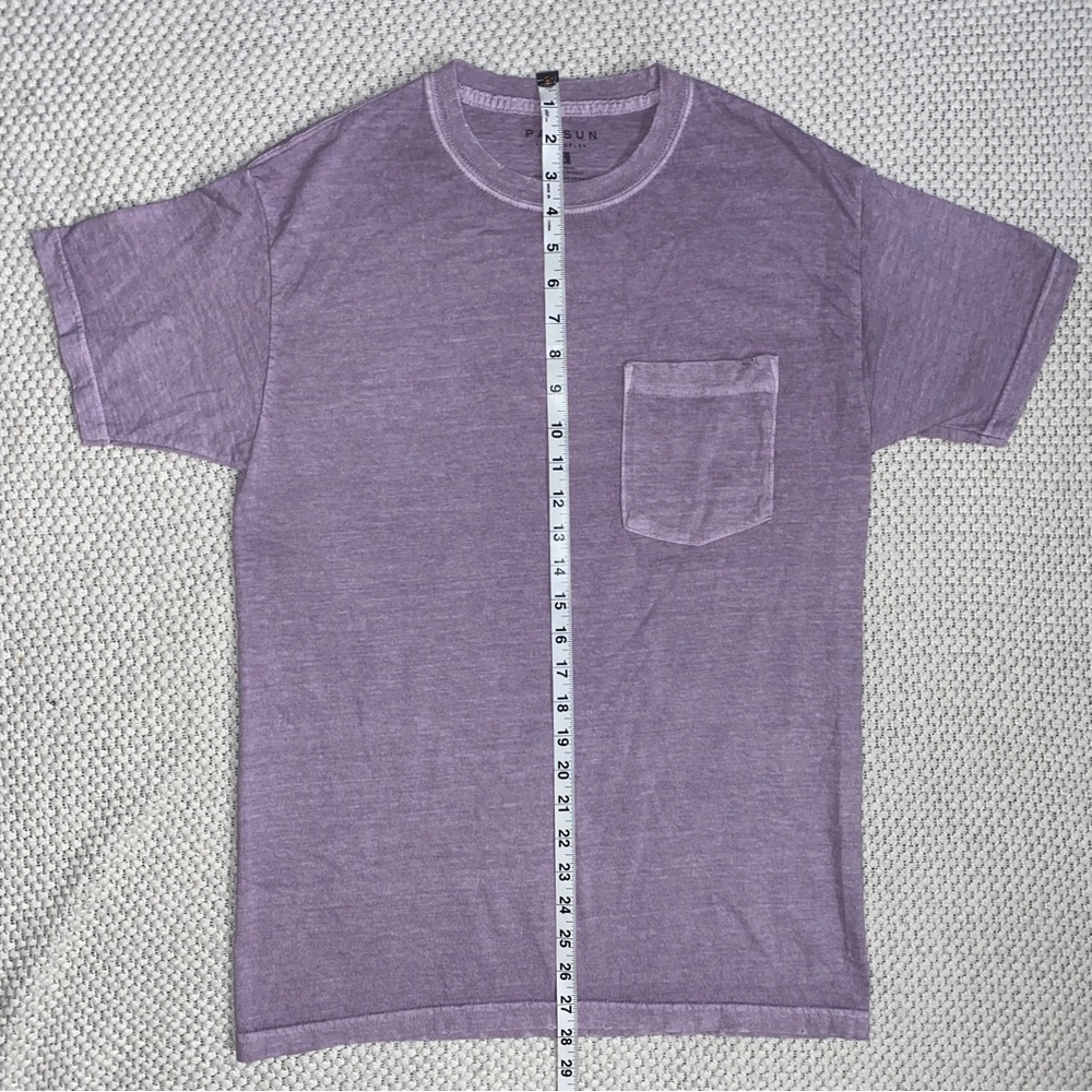 PacSun Purple Vintage Wash Pocket T-shirt Size S